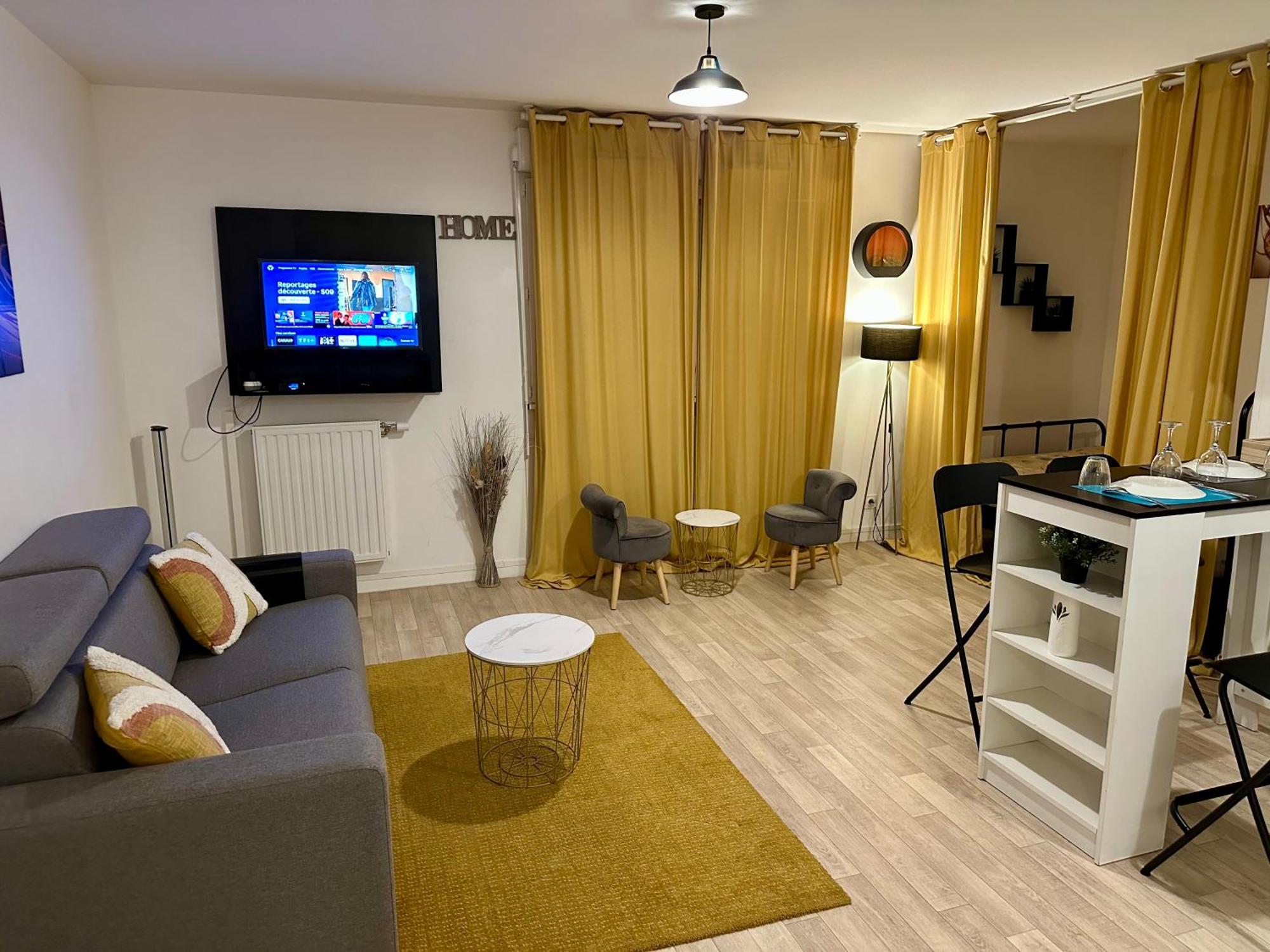 Résidence du Clos de l'Arche Torcy - Appartement de 34 m2, avec coin nuit, coin salon, coin cuisine, et parking privé souterrain - Idéal longs séjours Exterior foto